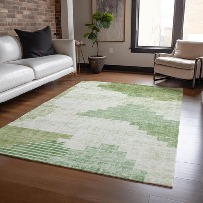 Addison Rugs Raeel Green Washable Indoor-Outdoor Rug