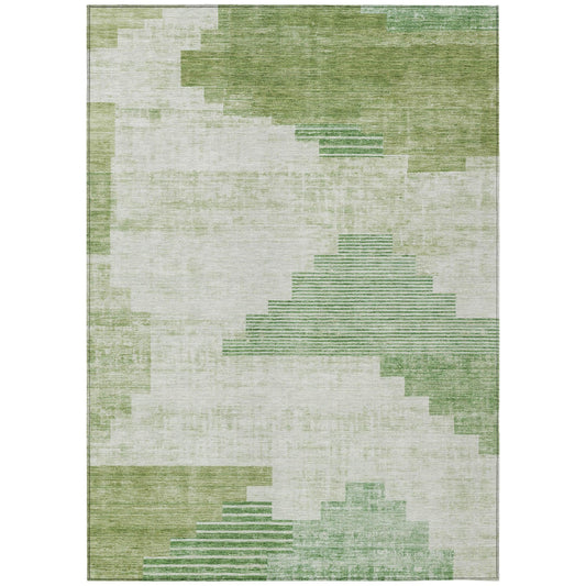 Addison Rugs Raeel Green Washable Indoor-Outdoor Rug