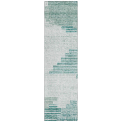 Addison Rugs Raeel Teal Washable Indoor-Outdoor Rug