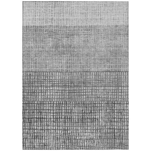 Addison Rugs Raeon Gray Washable Indoor-Outdoor Rug