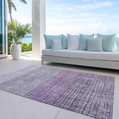 Addison Rugs Raeon Plum Washable Indoor-Outdoor Rug