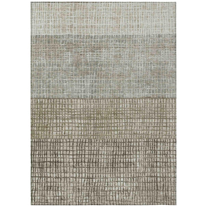 Addison Rugs Raeon Taupe Washable Indoor-Outdoor Rug