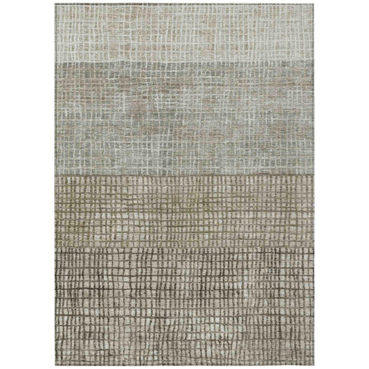 Addison Rugs Raeon Taupe Washable Indoor-Outdoor Rug
