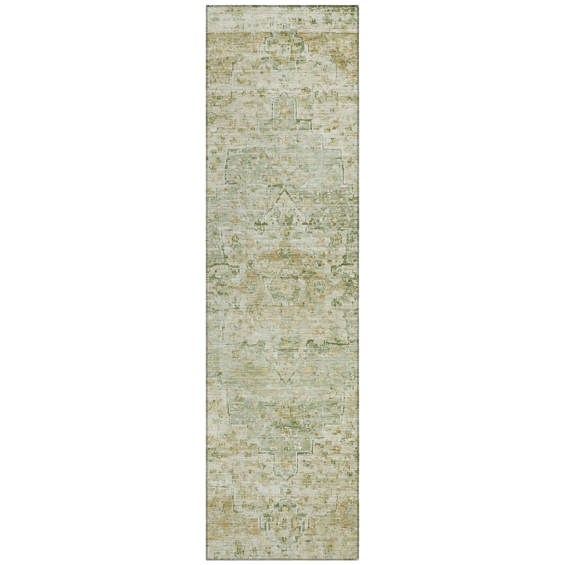 Addison Rugs Raeor Green Washable Indoor-Outdoor Rug
