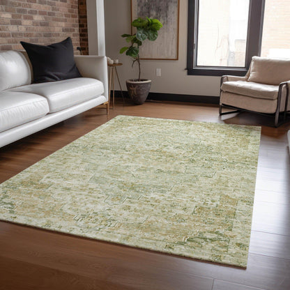 Addison Rugs Raeor Green Washable Indoor-Outdoor Rug
