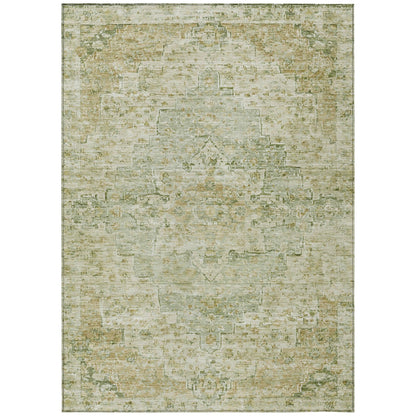 Addison Rugs Raeor Green Washable Indoor-Outdoor Rug