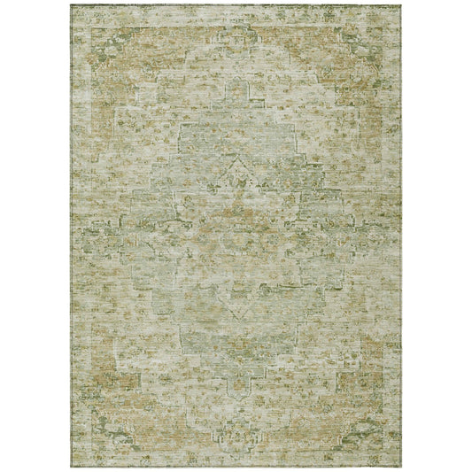 Addison Rugs Raeor Green Washable Indoor-Outdoor Rug