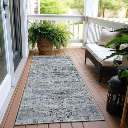 Addison Rugs Raeor Blue Washable Indoor-Outdoor Rug