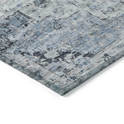 Addison Rugs Raeor Blue Washable Indoor-Outdoor Rug