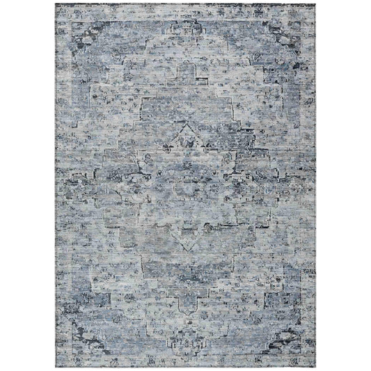 Addison Rugs Raeor Blue Washable Indoor-Outdoor Rug