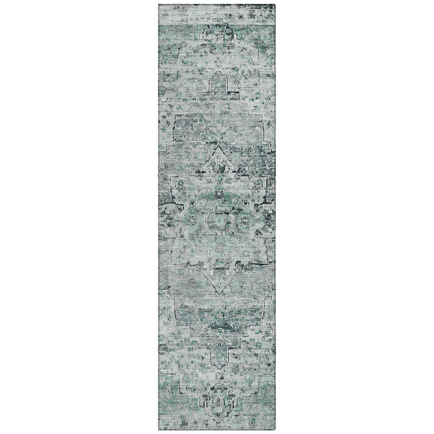 Addison Rugs Raeor Teal Washable Indoor-Outdoor Rug