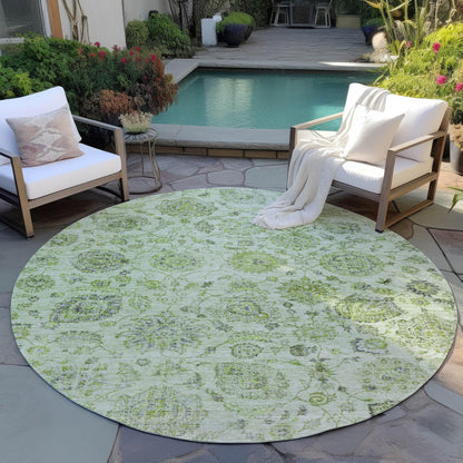Addison Rugs Raeora Green Washable Indoor-Outdoor Rug