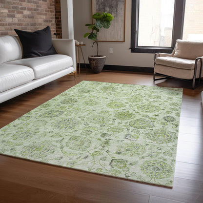 Addison Rugs Raeora Green Washable Indoor-Outdoor Rug
