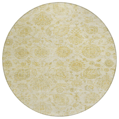 Addison Rugs Raeora Gold Washable Indoor-Outdoor Rug