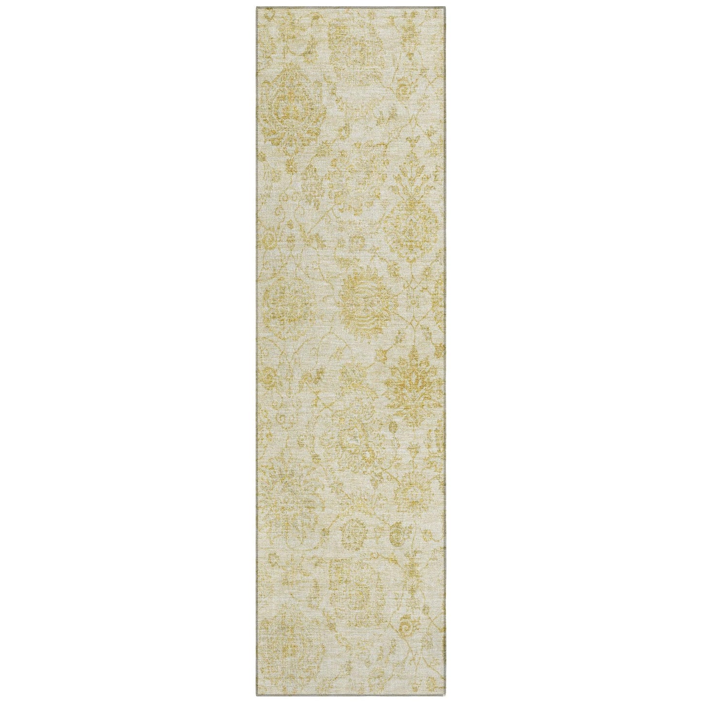 Addison Rugs Raeora Gold Washable Indoor-Outdoor Rug