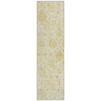 Addison Rugs Raeora Gold Washable Indoor-Outdoor Rug