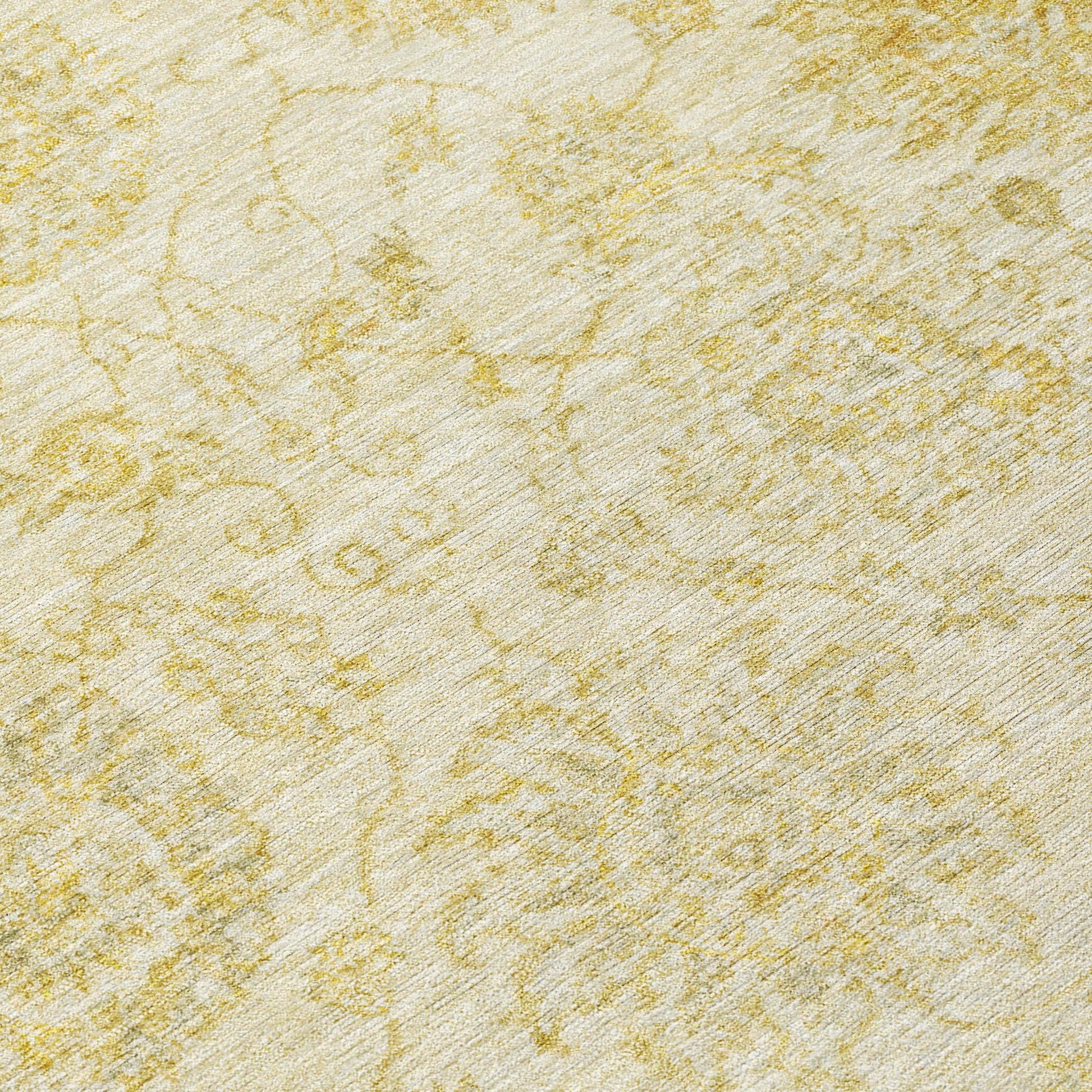 Addison Rugs Raeora Gold Washable Indoor-Outdoor Rug