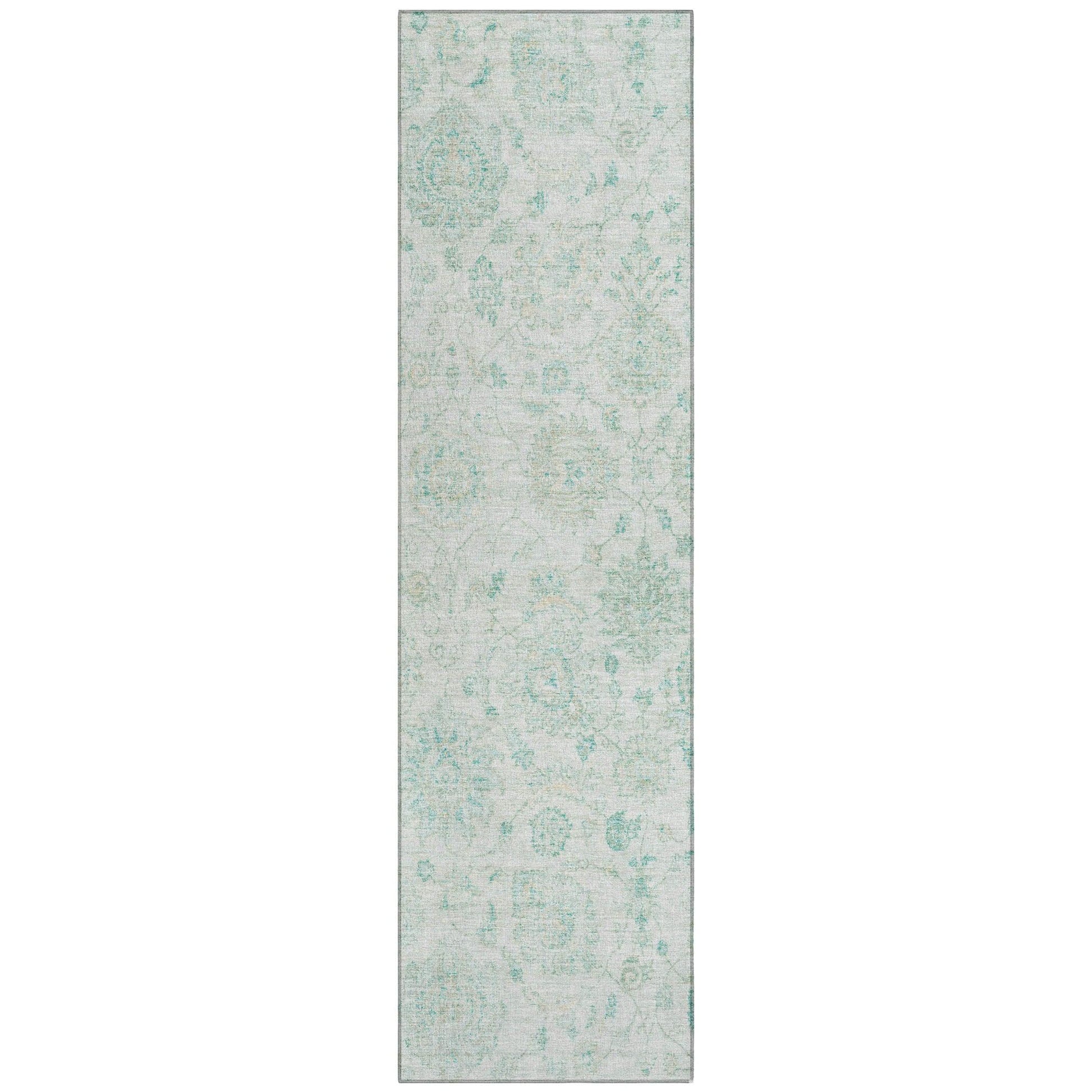 Addison Rugs Raeora Teal Washable Indoor-Outdoor Rug