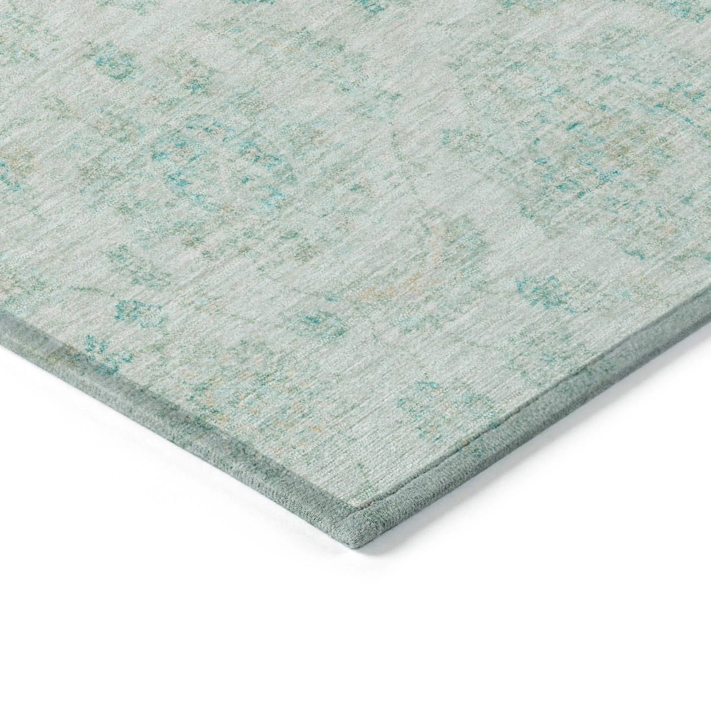 Addison Rugs Raeora Teal Washable Indoor-Outdoor Rug
