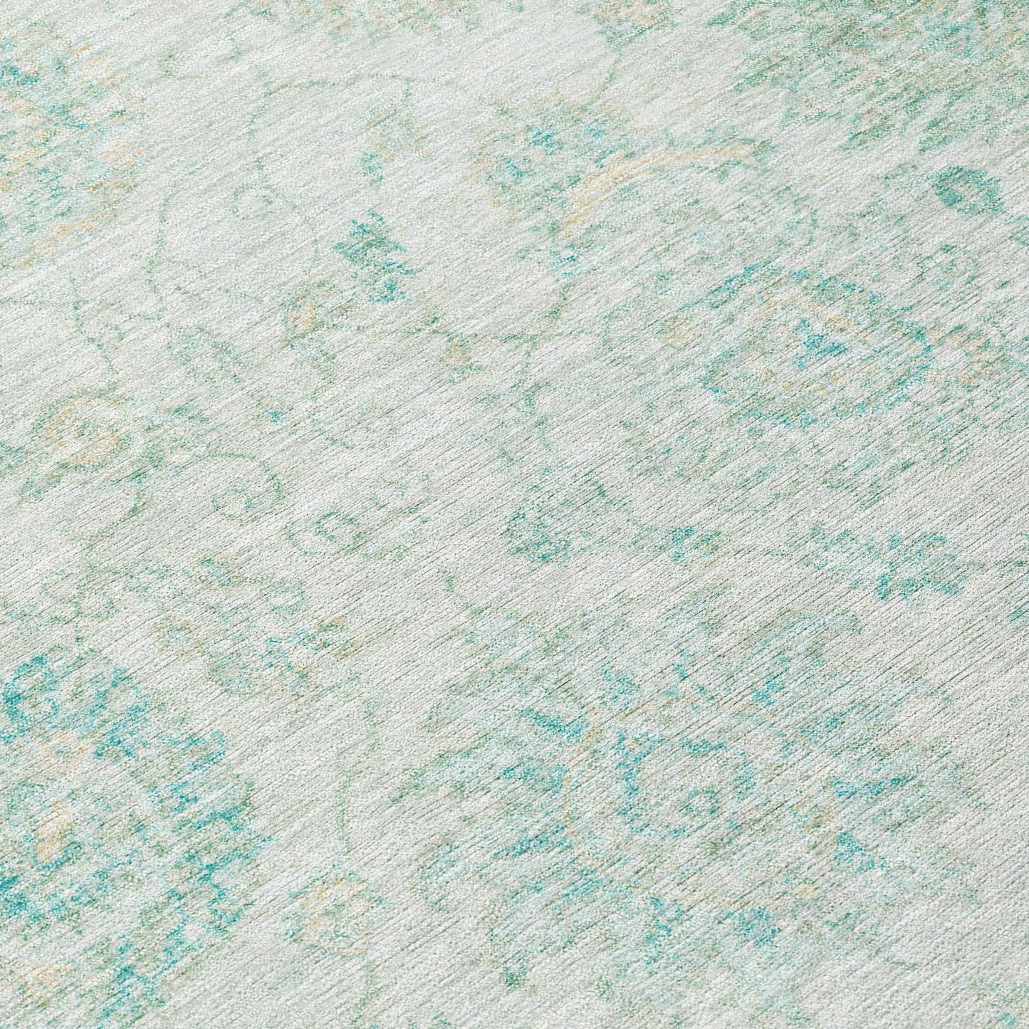 Addison Rugs Raeora Teal Washable Indoor-Outdoor Rug