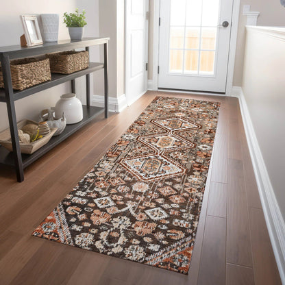 Addison Rugs Saelain Brown Washable Indoor-Outdoor Rug