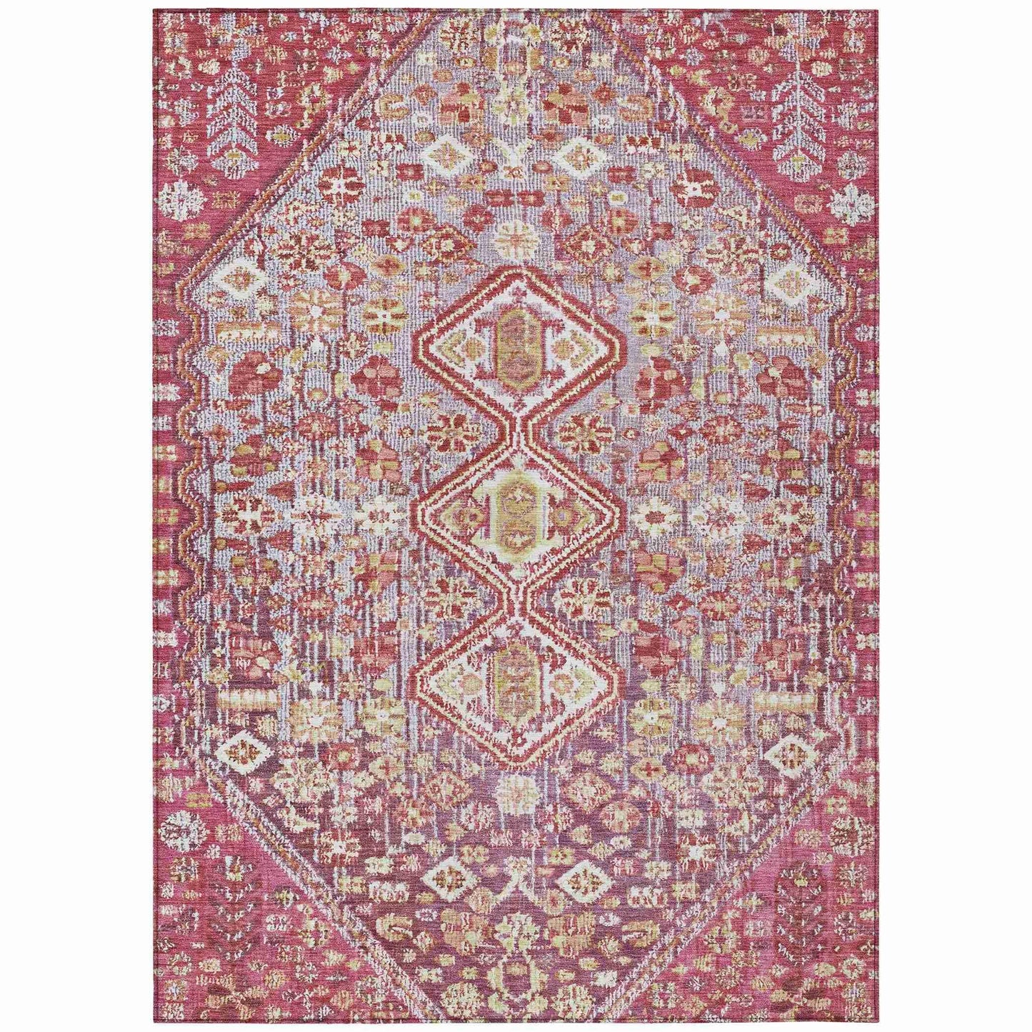 Addison Rugs Saelain Red Washable Indoor-Outdoor Rug