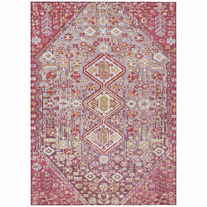 Addison Rugs Saelain Red Washable Indoor-Outdoor Rug