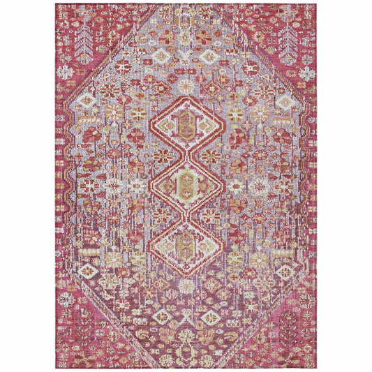 Addison Rugs Saelain Red Washable Indoor-Outdoor Rug