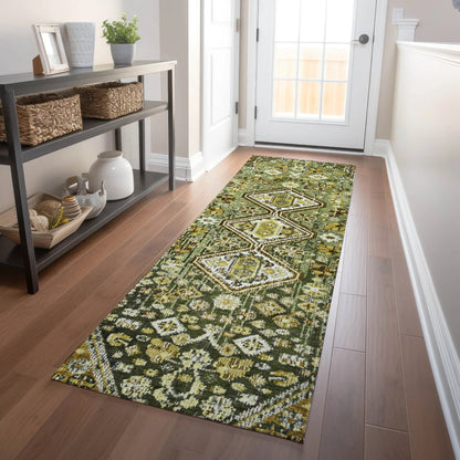 Addison Rugs Saelain Olive Washable Indoor-Outdoor Rug