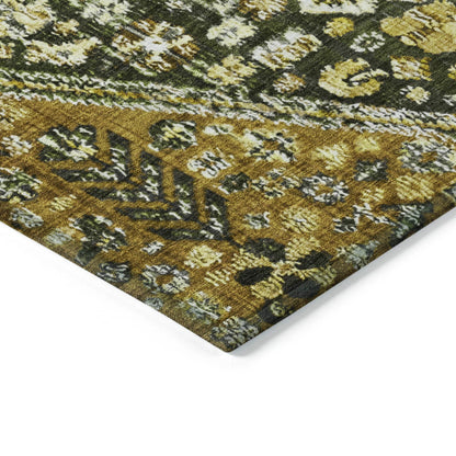 Addison Rugs Saelain Olive Washable Indoor-Outdoor Rug