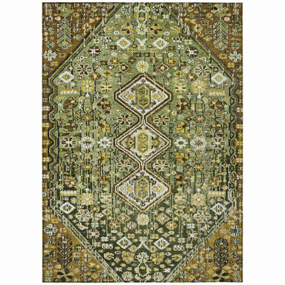 Addison Rugs Saelain Olive Washable Indoor-Outdoor Rug