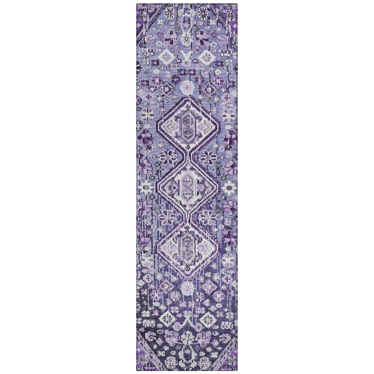 Addison Rugs Saelain Purple Washable Indoor-Outdoor Rug
