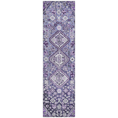 Addison Rugs Saelain Purple Washable Indoor-Outdoor Rug
