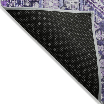 Addison Rugs Saelain Purple Washable Indoor-Outdoor Rug