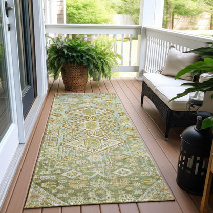 Addison Rugs Saelain Green Washable Indoor-Outdoor Rug