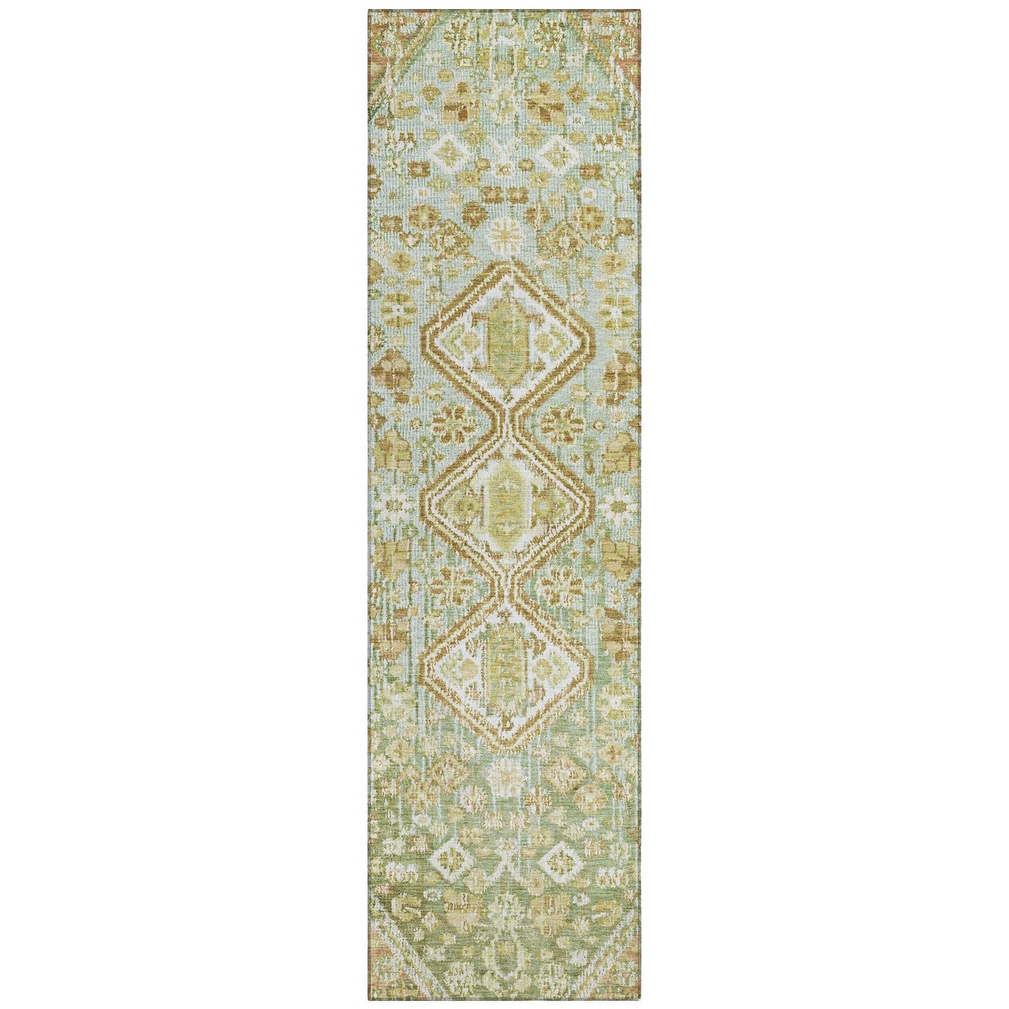 Addison Rugs Saelain Green Washable Indoor-Outdoor Rug