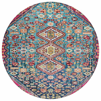 Addison Rugs Saelain Teal Washable Indoor-Outdoor Rug