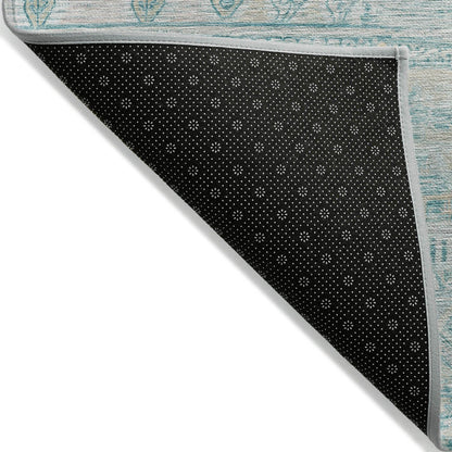 Addison Rugs Saelanor Teal Washable Indoor-Outdoor Rug