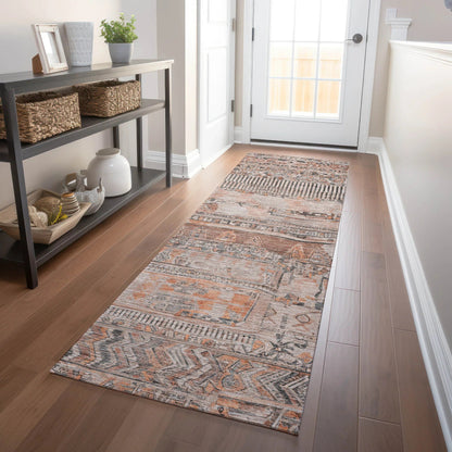 Addison Rugs Saelanor Orange Washable Indoor-Outdoor Rug