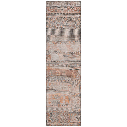 Addison Rugs Saelanor Orange Washable Indoor-Outdoor Rug