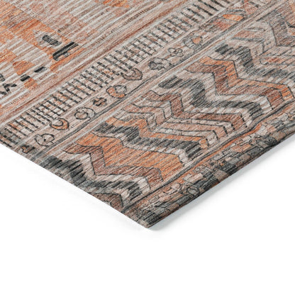 Addison Rugs Saelanor Orange Washable Indoor-Outdoor Rug
