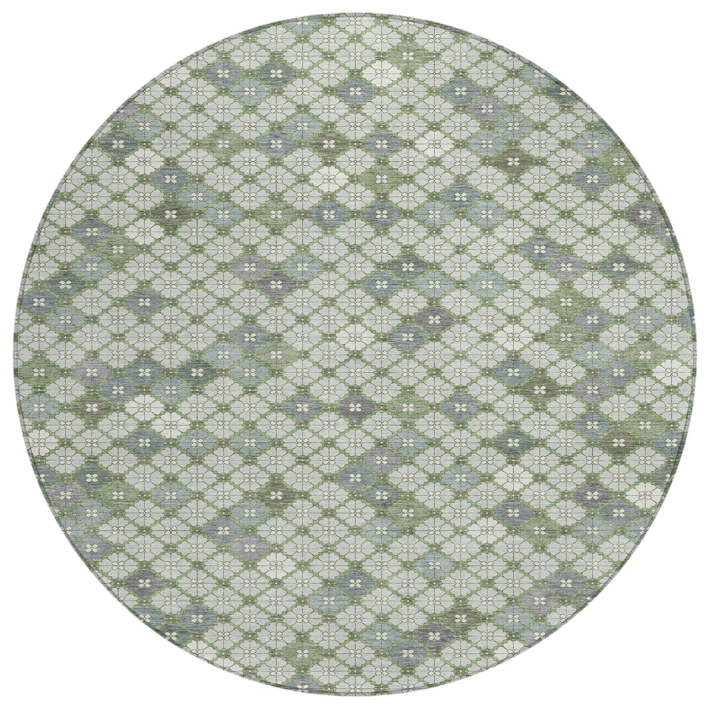Addison Rugs Saelaris Green Washable Indoor-Outdoor Rug