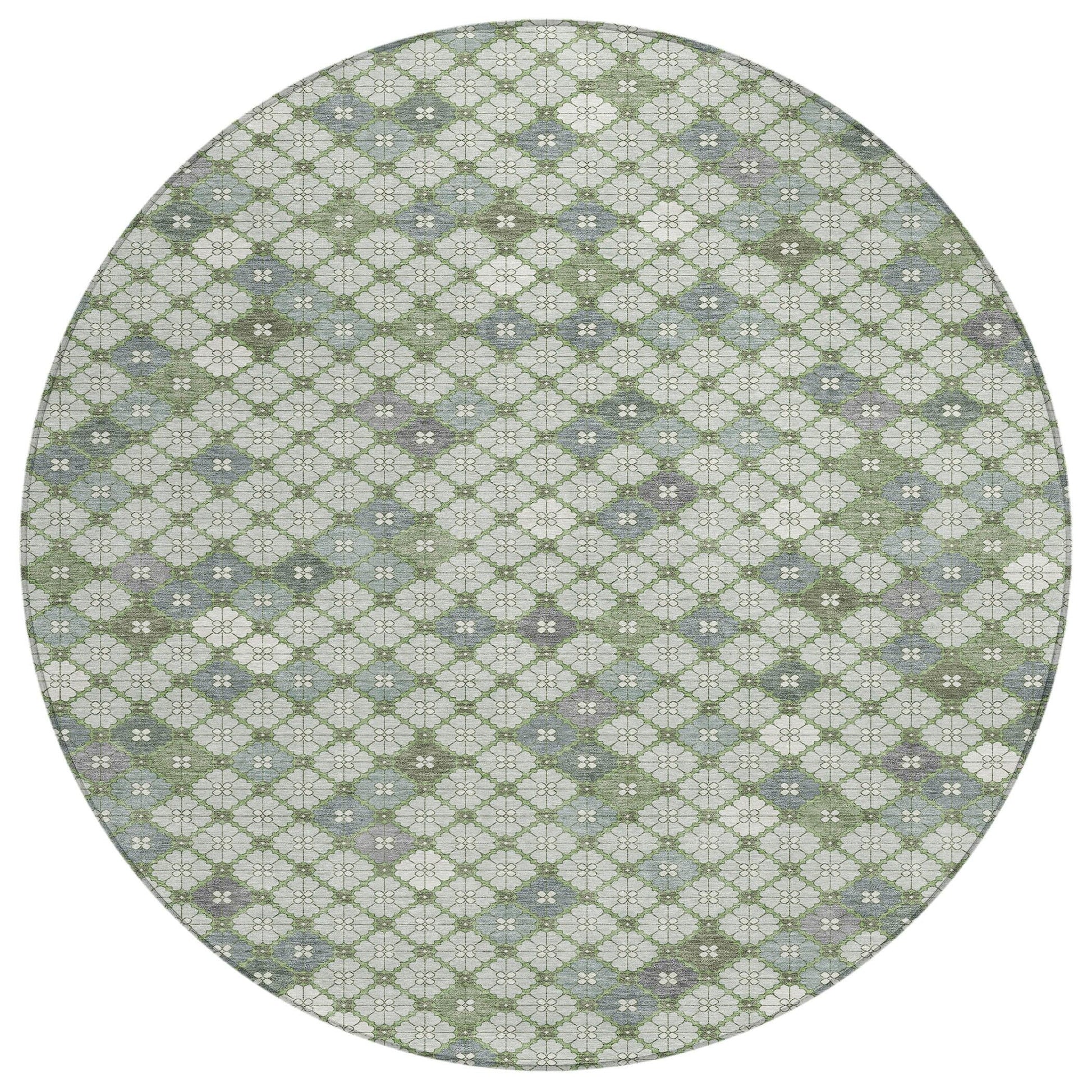 Addison Rugs Saelaris Green Washable Indoor-Outdoor Rug