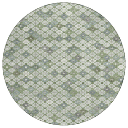 Addison Rugs Saelaris Green Washable Indoor-Outdoor Rug