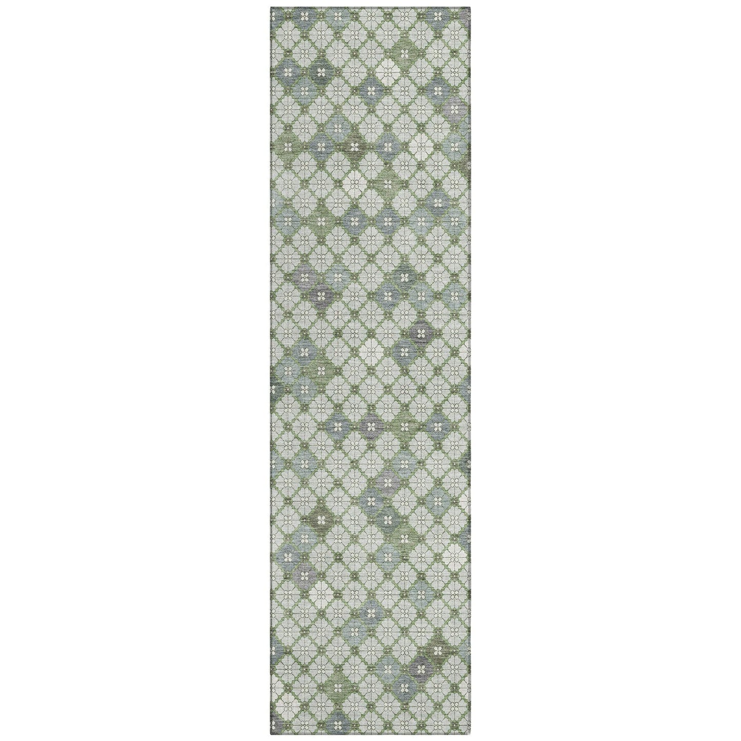 Addison Rugs Saelaris Green Washable Indoor-Outdoor Rug