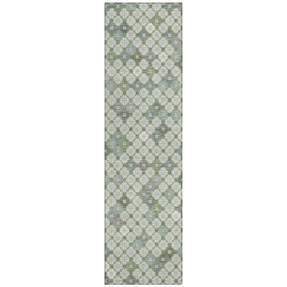 Addison Rugs Saelaris Green Washable Indoor-Outdoor Rug