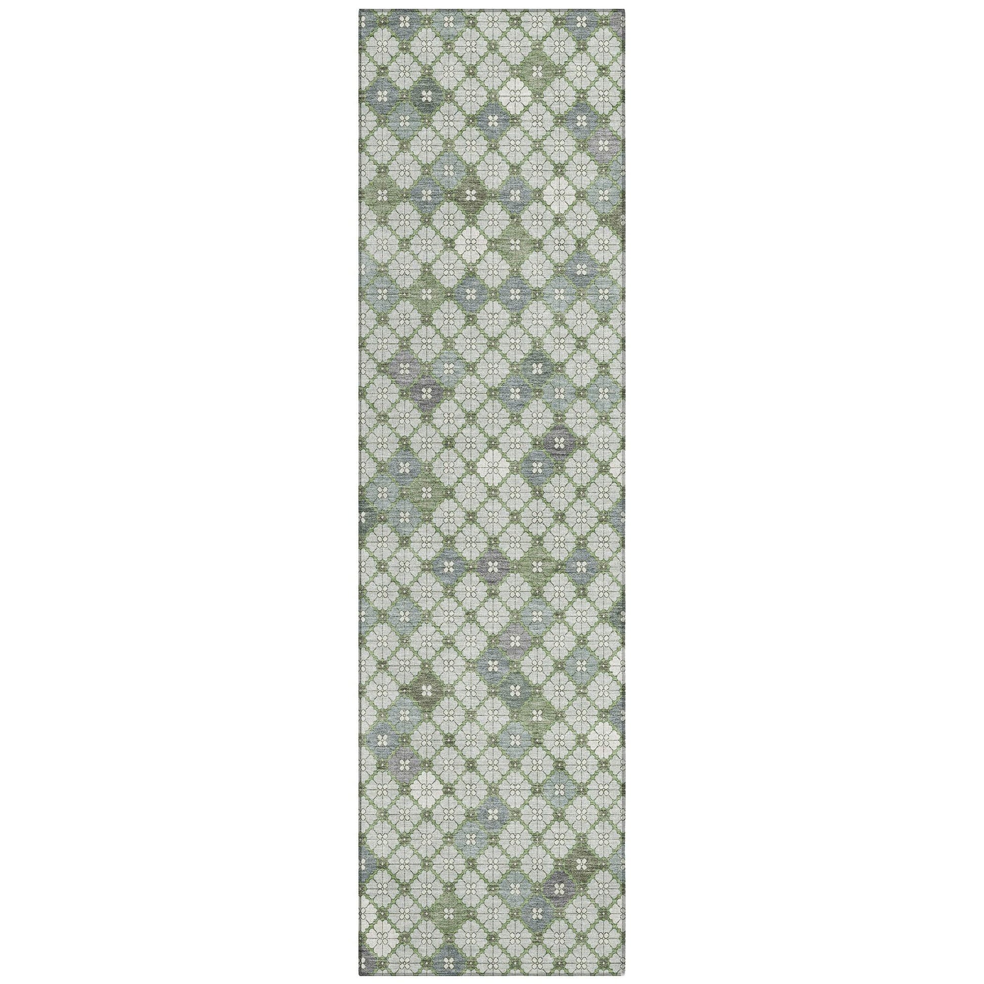 Addison Rugs Saelaris Green Washable Indoor-Outdoor Rug