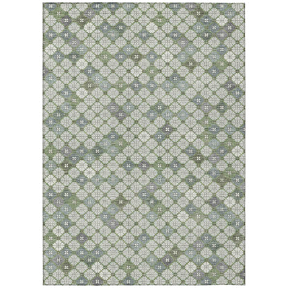 Addison Rugs Saelaris Green Washable Indoor-Outdoor Rug