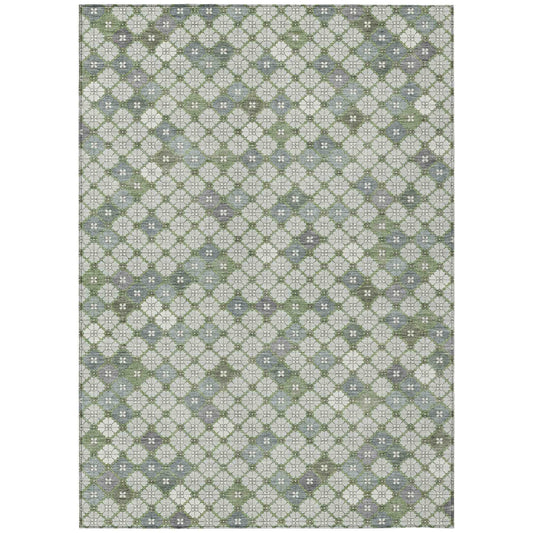 Addison Rugs Saelaris Green Washable Indoor-Outdoor Rug