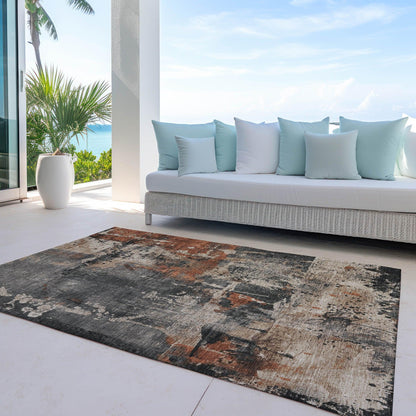 Addison Rugs Saelien Brown Washable Indoor-Outdoor Rug
